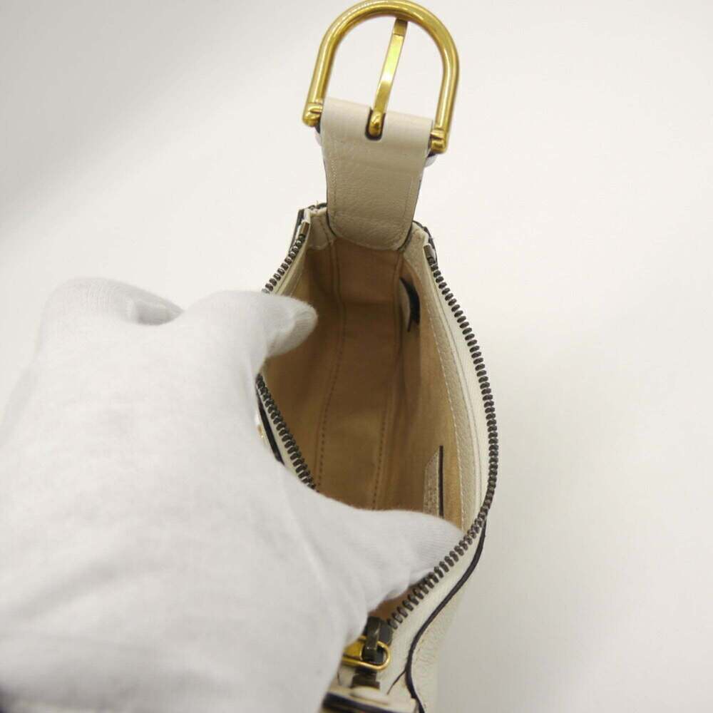 GUCCI Cream Leather GG Marmont Bag - Picture 7 of 9